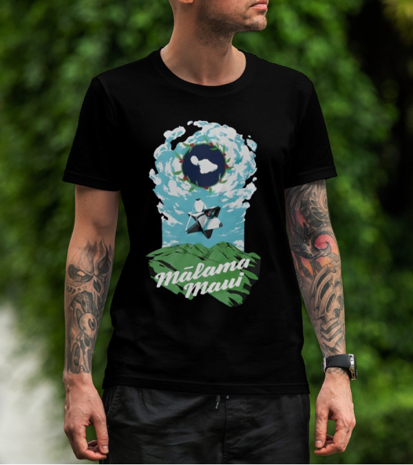 Bungie Foundation Malama Maui Island Cloud Ghost T-Shirt