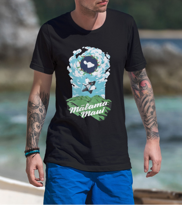 Bungie Foundation Malama Maui Island Cloud Ghost T-Shirt