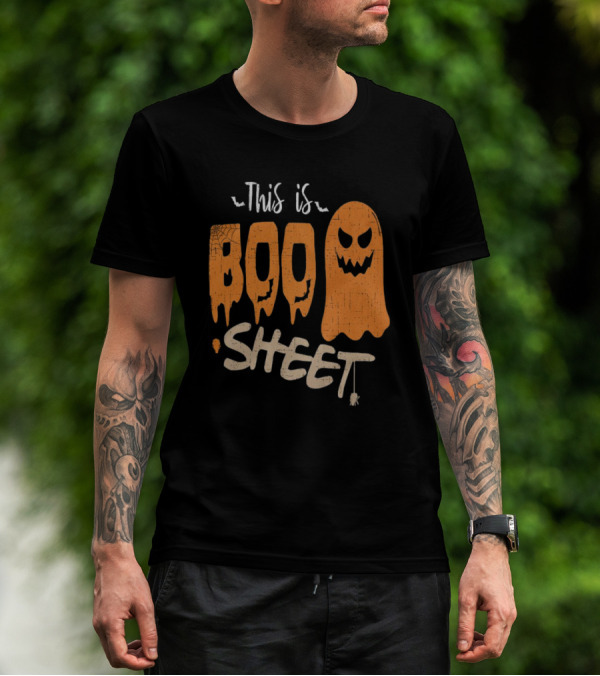 This Is Boo Sheet Halloween Ghost Puns T-Shirt