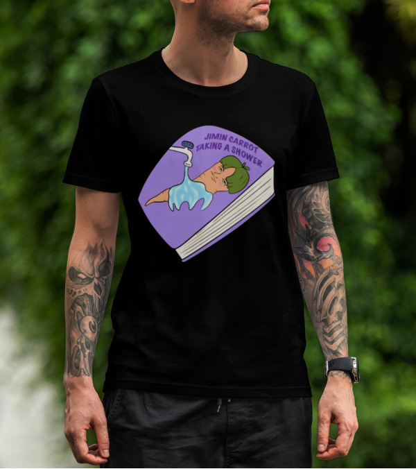 Jimin Carrot Taking A Shower Book T-Shirt