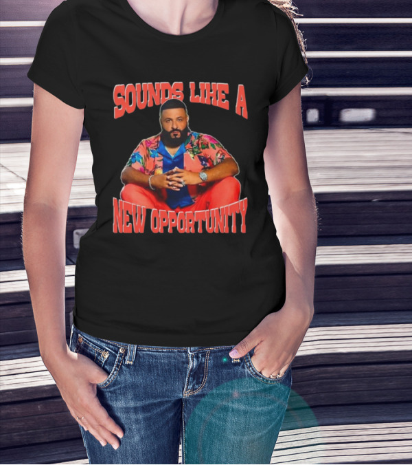 SOUNDS LIKE A NEW OPPORTUNITY DJ KHALED SEATED IN VIBRANT FLORAL T-Shirt