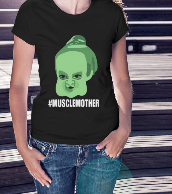 MUSCLEMOTHER Green Head Character T-Shirt