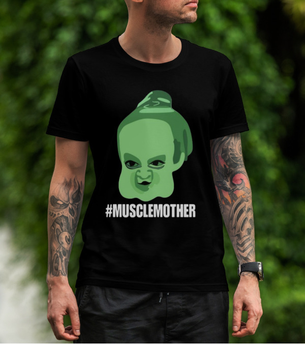 MUSCLEMOTHER Green Head Character T-Shirt