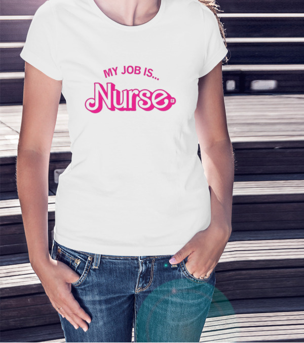 Raygun My Job Is Nurse Retro Style T-Shirt