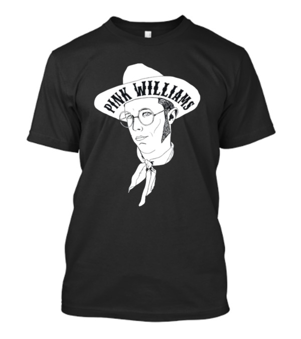 Punkwithacamera Pink Williams Vintage Cowboy Ink Sketch T-Shirt