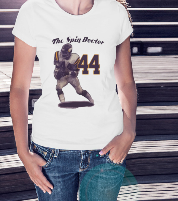 The Spin Doctor Chuck Foreman 44 Minnesota Vikings Legend T-Shirt