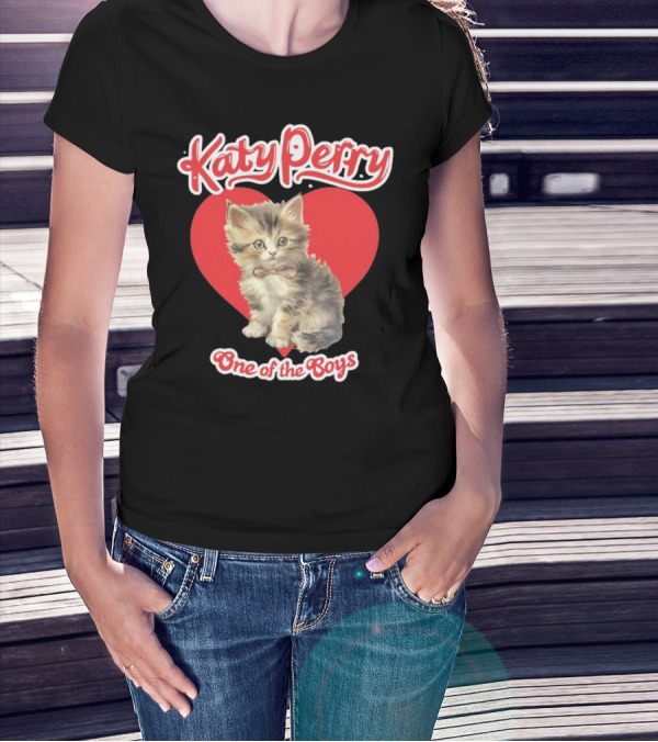 Katy Perry Cat One Of The Boys New T-Shirt
