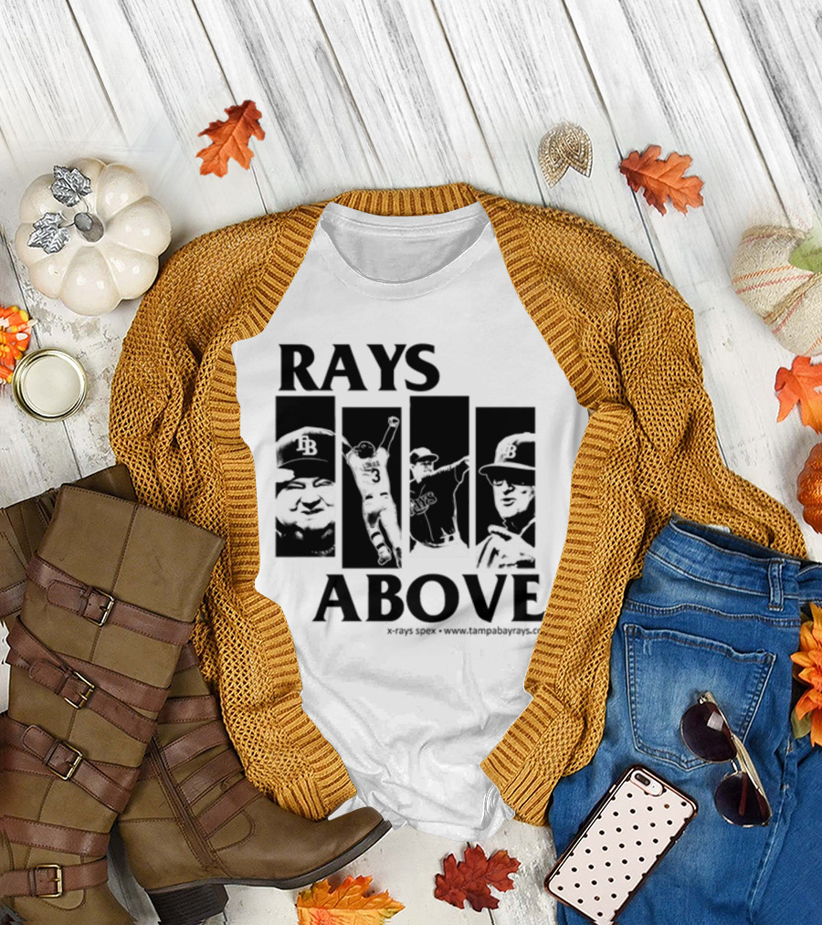 Rays Above Tampa Bay Baseball TB Logo Players T-Shirt