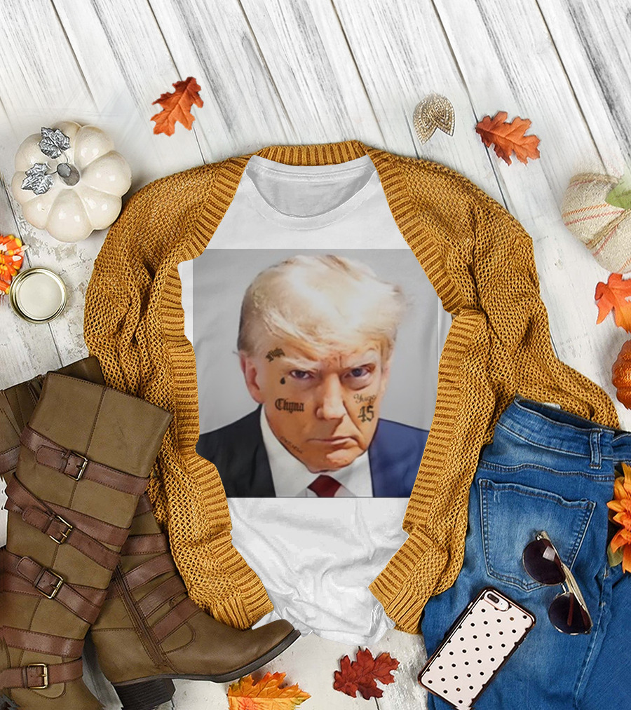 Shitheadsteve Trump Face Tattoo Chyna Savage 45 Image T-Shirt