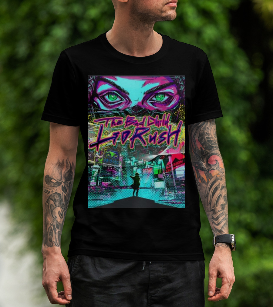 The Bad Child Lio Rush Cyber Punk Tokyo Neon Streetscape T-Shirt