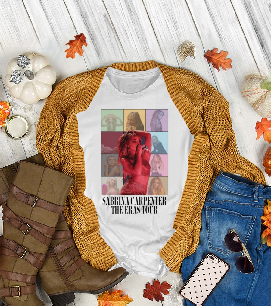Sabrina Carpenter The Eras Tour Collage T-Shirt