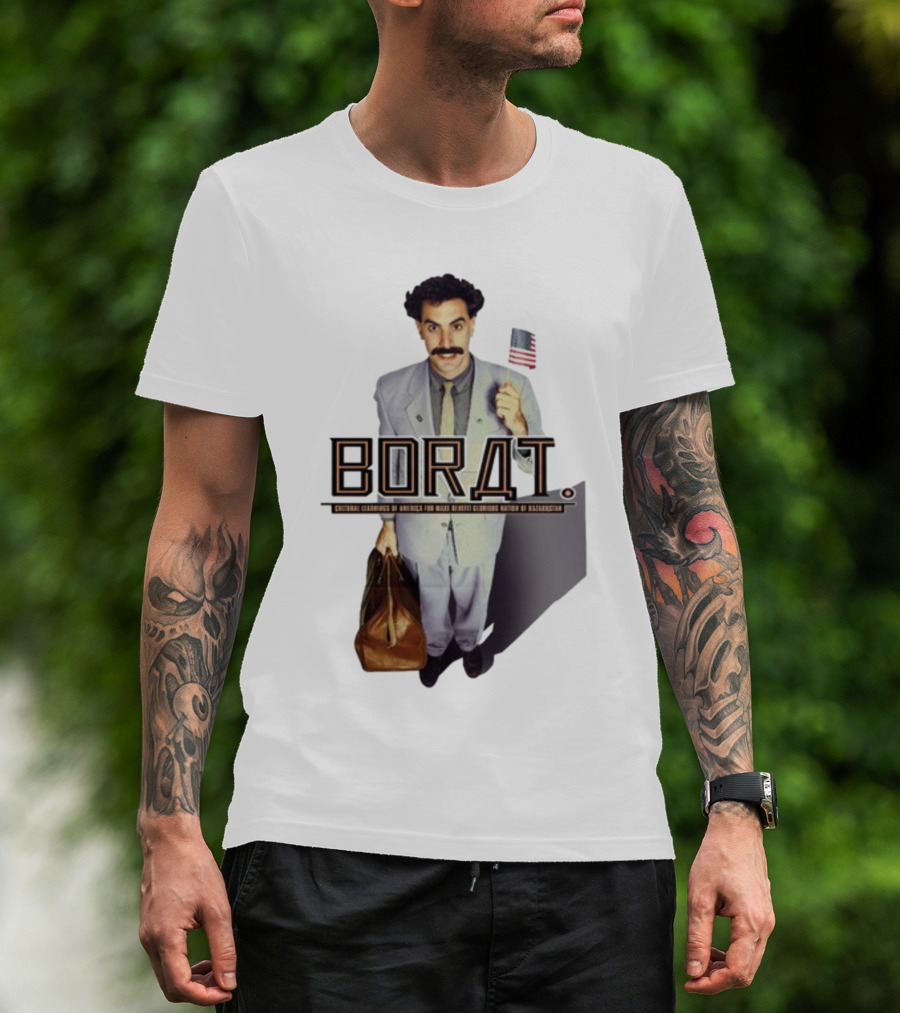 Borat Cultural Learnings Of America For Make Benefit Glorious Nation Of Kazakhstan Flag Suitcase T-Shirt