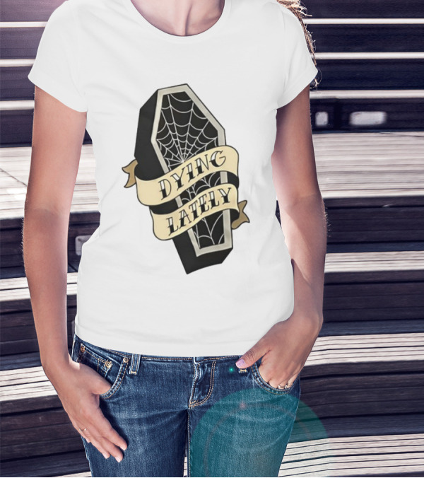 Iamjakehill Coffin Dying Lately Spiderweb T-Shirt