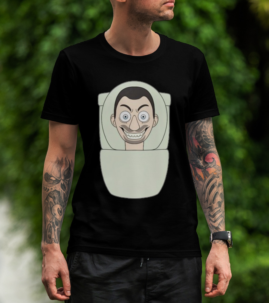 Skibidi Toilet Youtooz New Creepy Toilet Head Meme T-Shirt