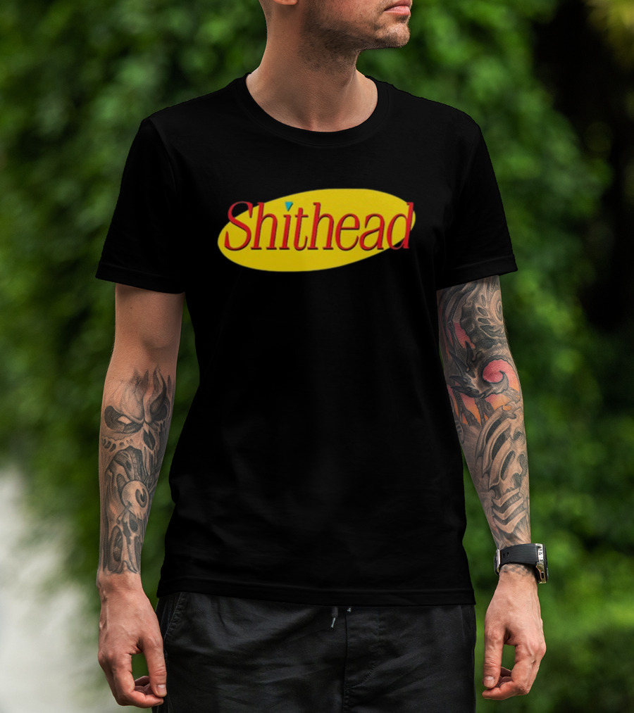 Shithead Yellow Oval T-Shirt