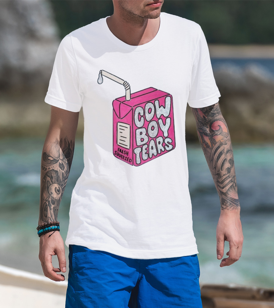 Cowboy Tears Fresh Squeezed Milk Carton T-Shirt
