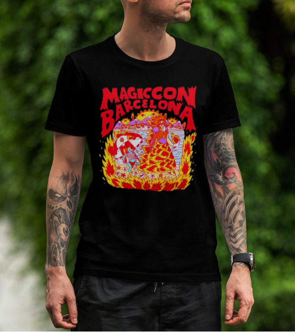 Magiccon Barcelona Vibrant Psychedelic Inferno T-Shirt
