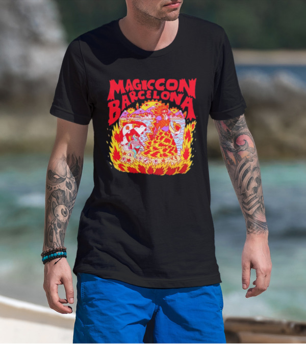 Magiccon Barcelona Vibrant Psychedelic Inferno T-Shirt