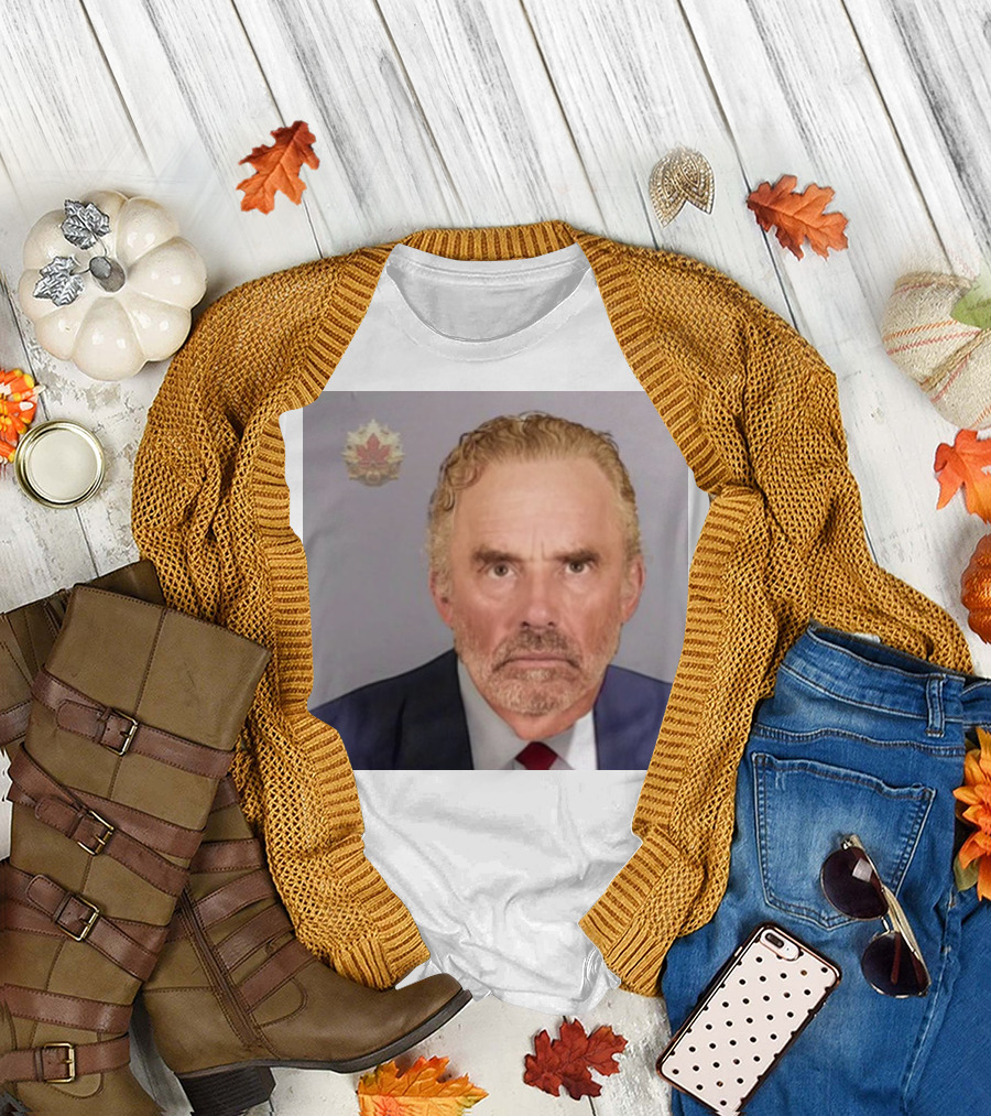 Dr Jordan B Peterson Shot Canada Maple Leaf Badge T-Shirt