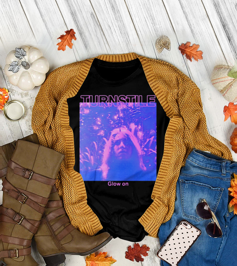 Turnstile Glow On Psychedelic Purple T-Shirt