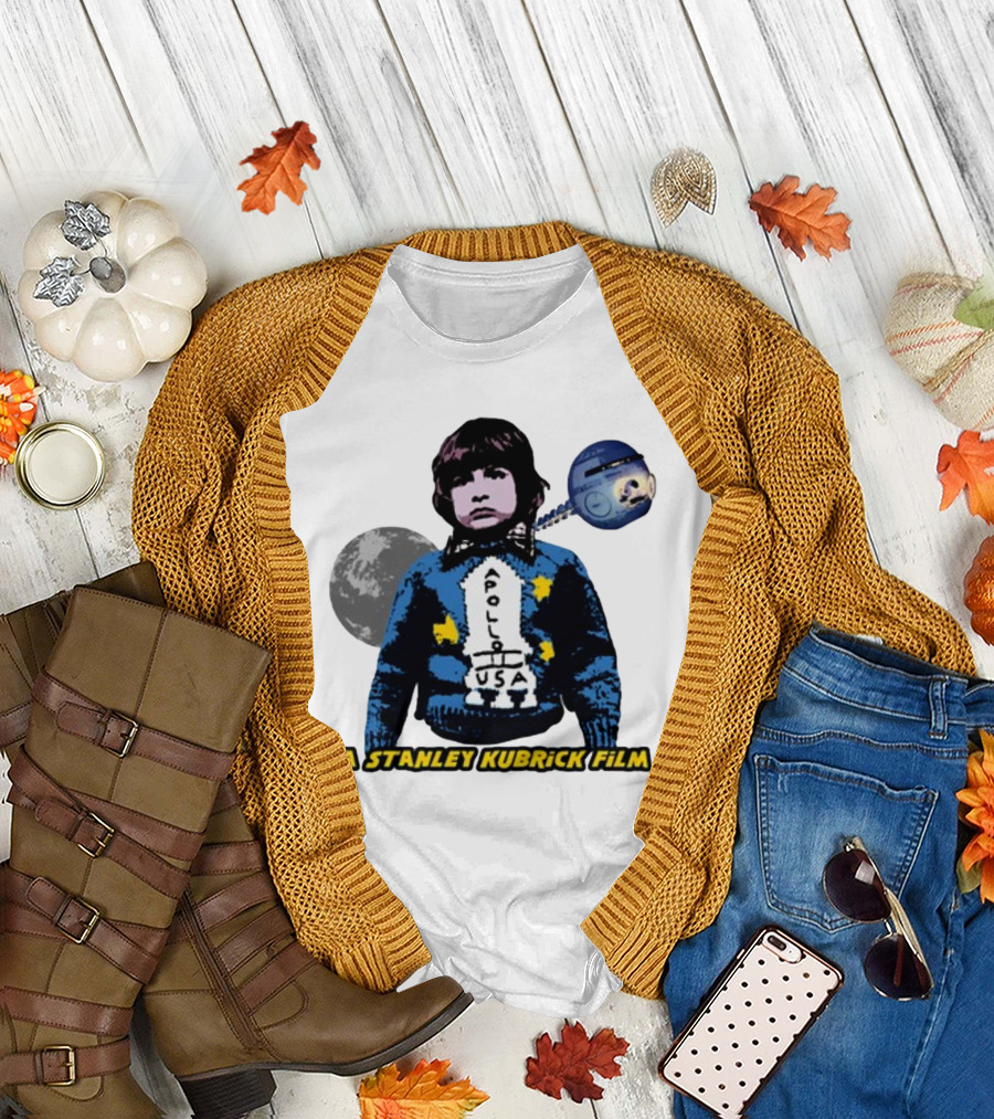 Apollo USA Moon Landing A Stanley Kubrick Film T-Shirt