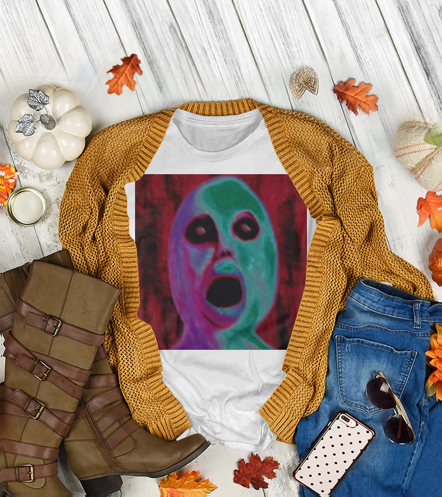 Devsprings Fuktoy Cory Vibrant Abstract Horror Face T-Shirt