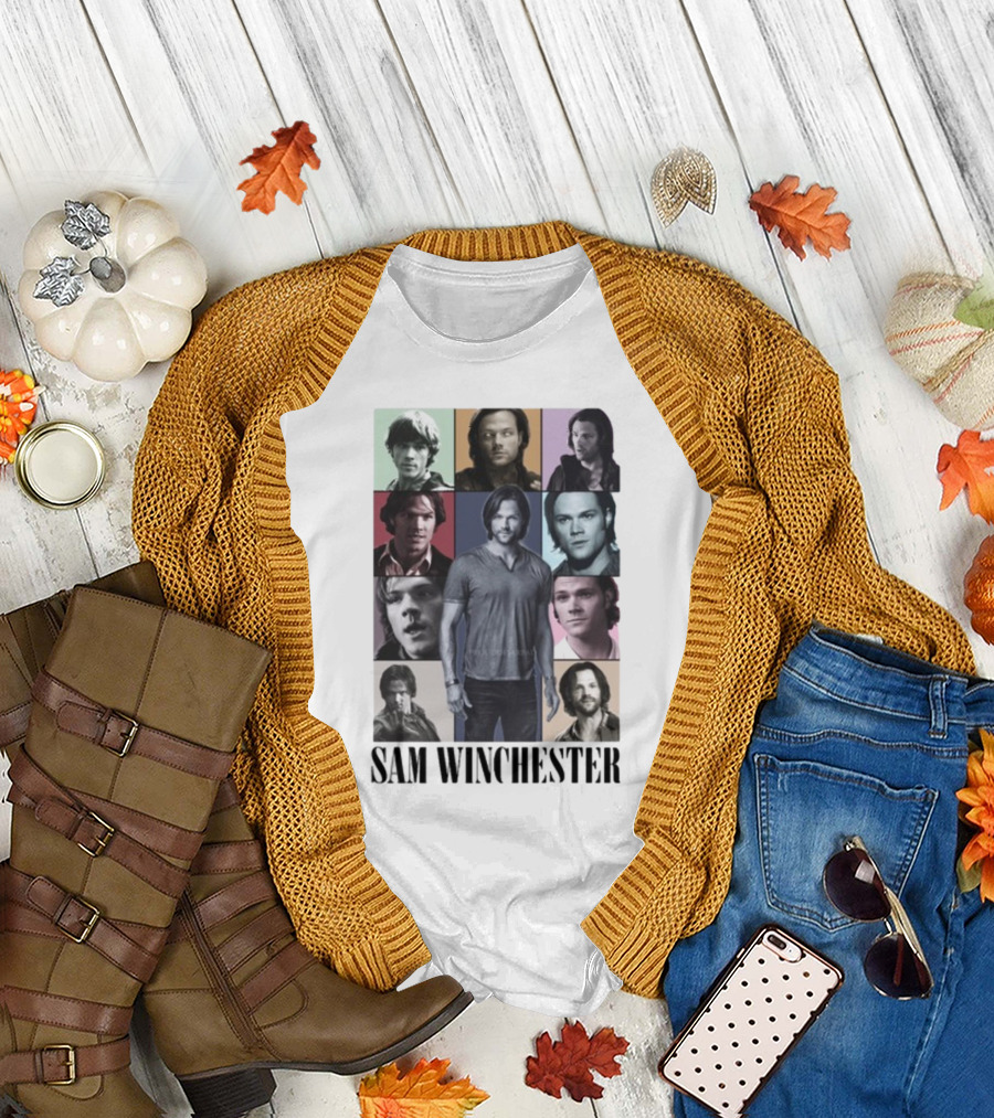 Sam Winchester Collage The Eras Tour Lea Proudofjarpad T-Shirt