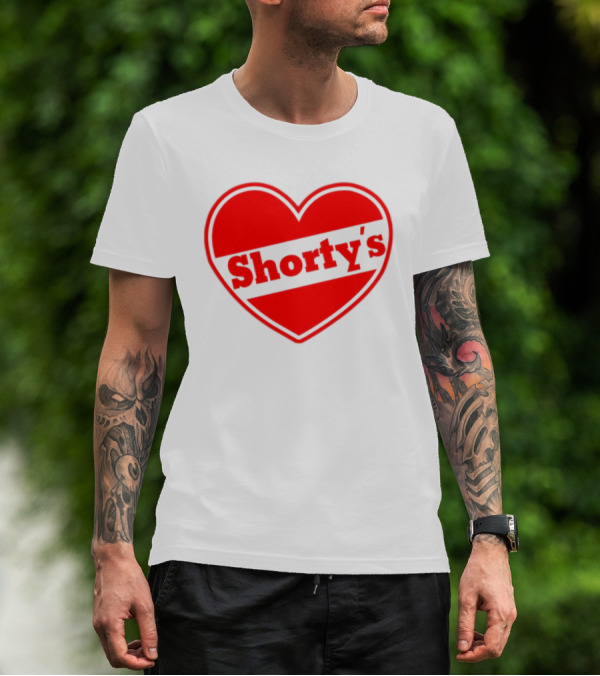 Shorty's Heart Logo Red Heart T-Shirt