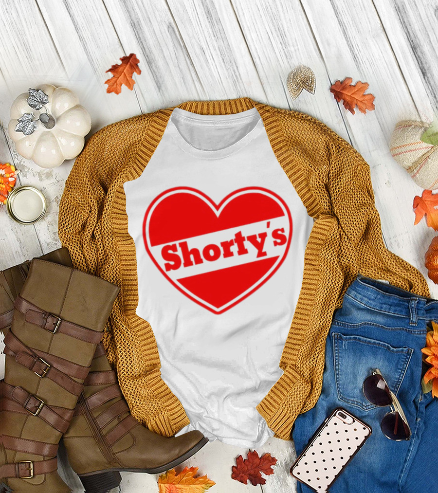Shorty's Heart Logo Red Heart T-Shirt