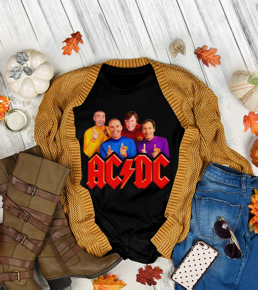 AC/DC Meets The Wiggles For Those About To Wiggle T-Shirt