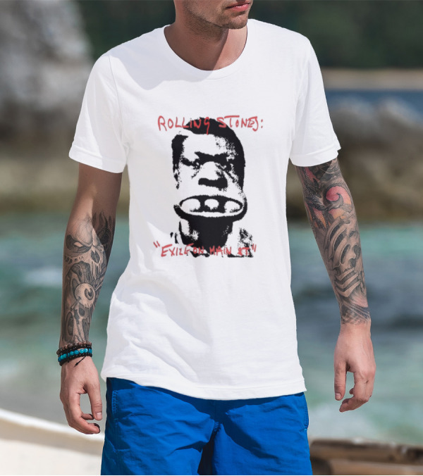Rolling Stones Exile On Main St Sketch Face T-Shirt