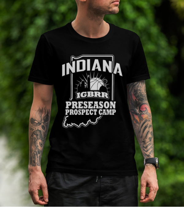 Indiana IGBRR Basketball Preseason Prospect Camp Skyline T-Shirt