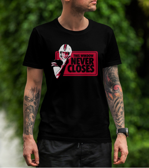 This Window Never Closes Football Player T-Shirt