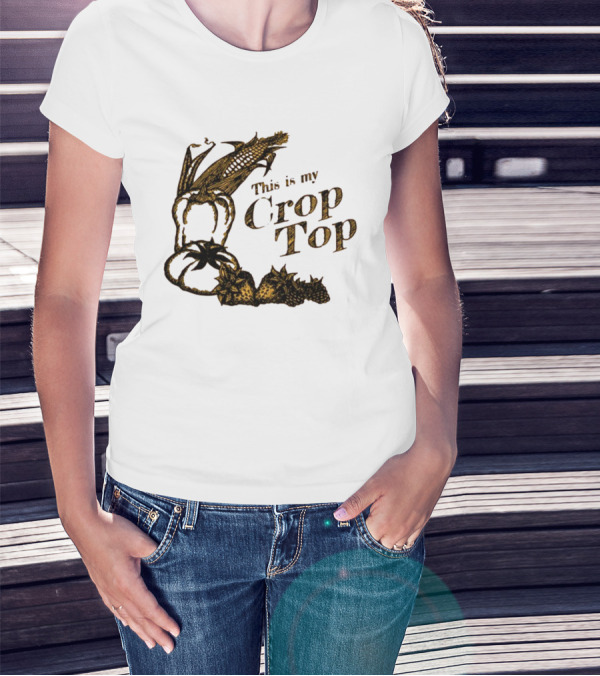Wittenfarm This Is My Crop Top Corn And Tomatoes T-Shirt