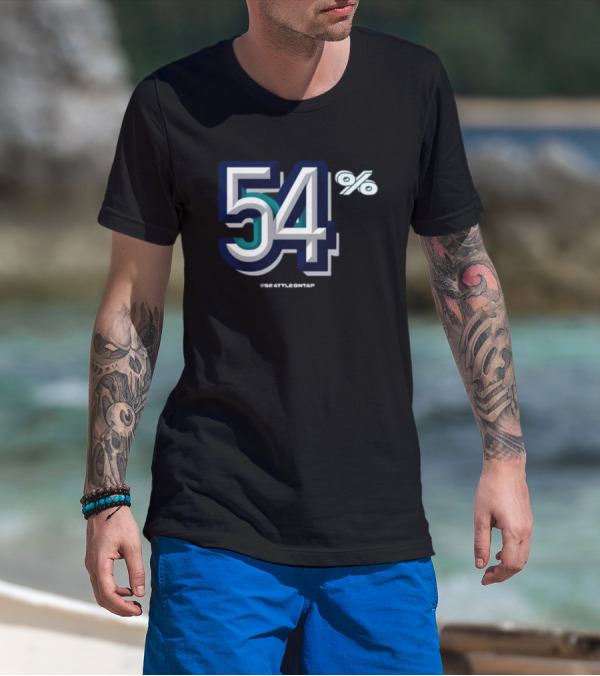 Seattle Baseball 54% @seattleontap T-Shirt