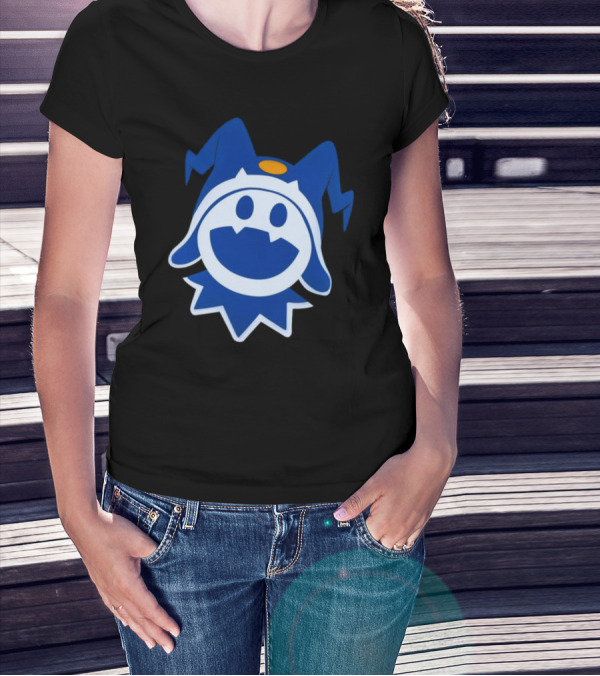 Hee Ho Jack Frost Persona Atlus SMT Iconic Blue Character T-Shirt