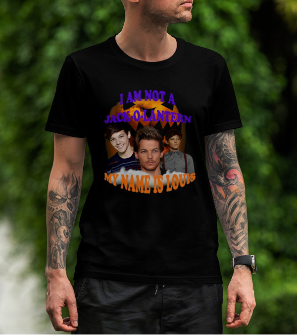 Sadstreet I Am Not A Jack-O-Lantern My Name Is Louis Pumpkin Faces T-Shirt