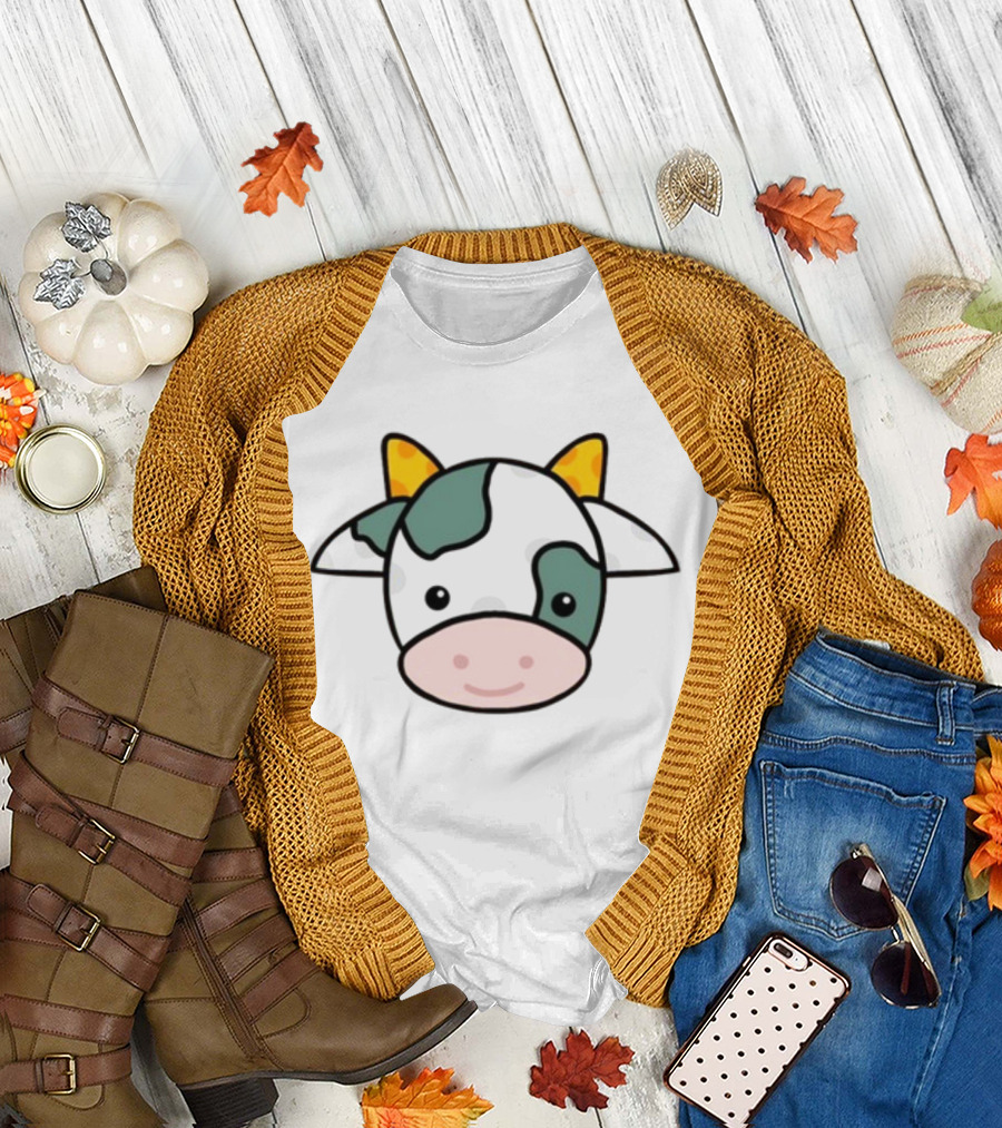 Corndoggylol Packers Cow Emoji Mascot T-Shirt