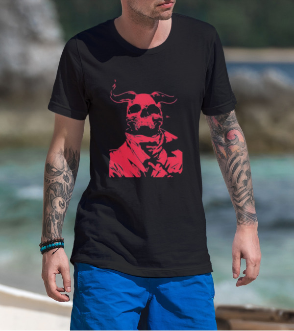 Massivefaceart Not Great Skull Demon Red T-Shirt