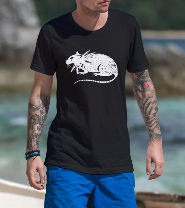 Metroalternative Punk Rat Spiked Mohawk T-Shirt