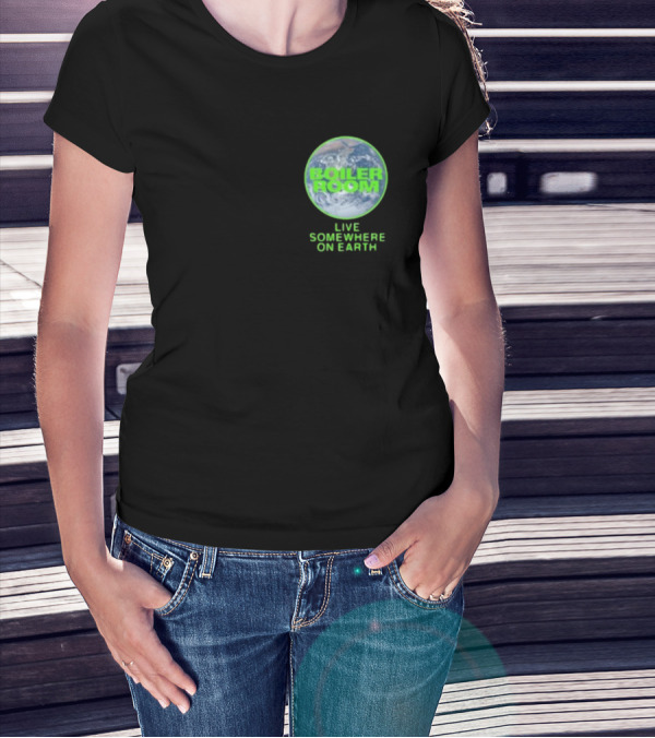 Boiler Room Live Global Broadcast Somewhere On Earth Earth Image T-Shirt