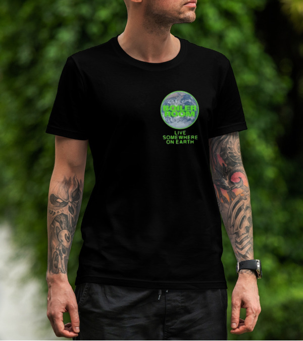 Boiler Room Live Global Broadcast Somewhere On Earth Earth Image T-Shirt