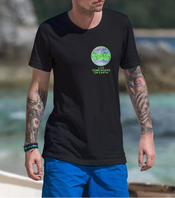 Boiler Room Live Global Broadcast Somewhere On Earth Earth Image T-Shirt