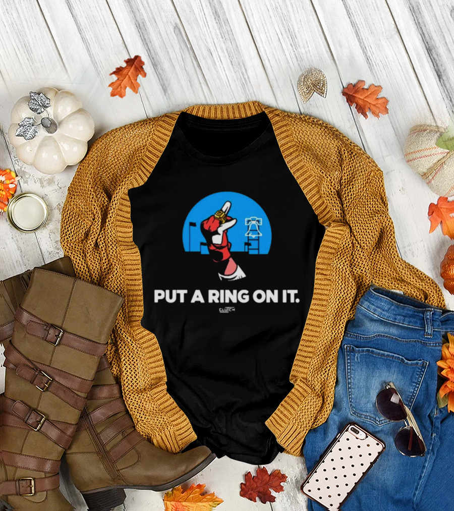 Philadelphia Put A Ring On It Liberty Bell Championship Glove T-Shirt