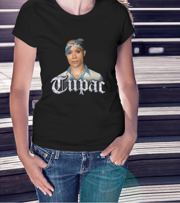 Jada Pinkett Smith Tupac Bandana Crossover T-Shirt