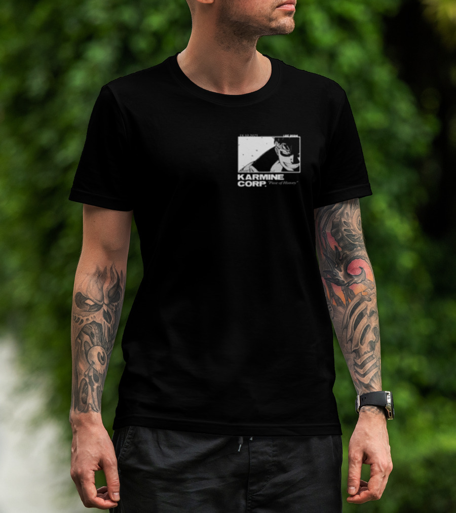 Karmine Corp Piece Of History Manga Style Character Sketch T-Shirt