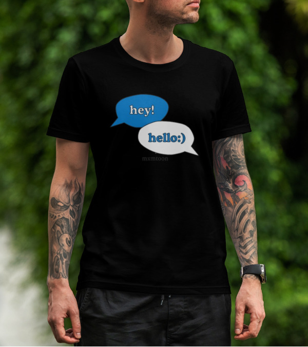 Hey Hello:) Mxmtoon Speech Bubbles T-Shirt