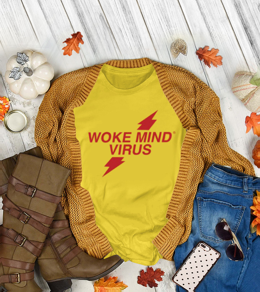 Woke Mind Virus Lightning Bolt T-Shirt