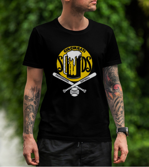 Cincinnati Suds Slo-Pitch Softball Professional T-Shirt