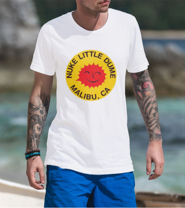 Nuke Little Dume Malibu CA Smiling Sun T-Shirt